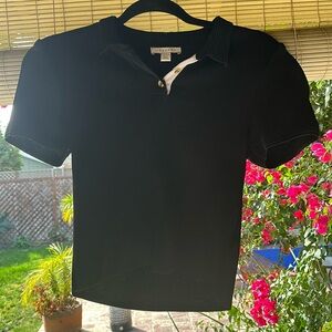 Top shop Knit Black Collared Top
